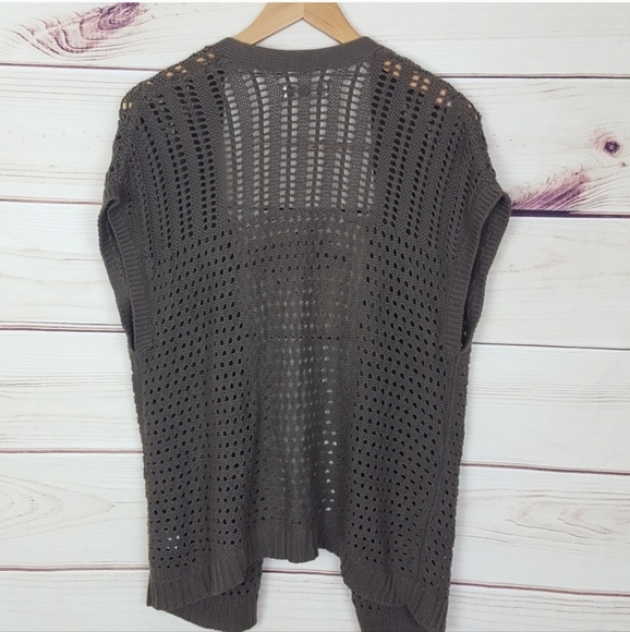 Old Navy | Taupe Open Front Cardigan L - Picture 2 of 3